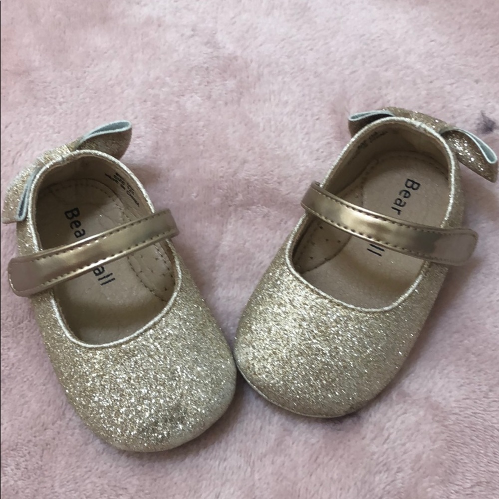 Glitter Gold  baby’s shoes